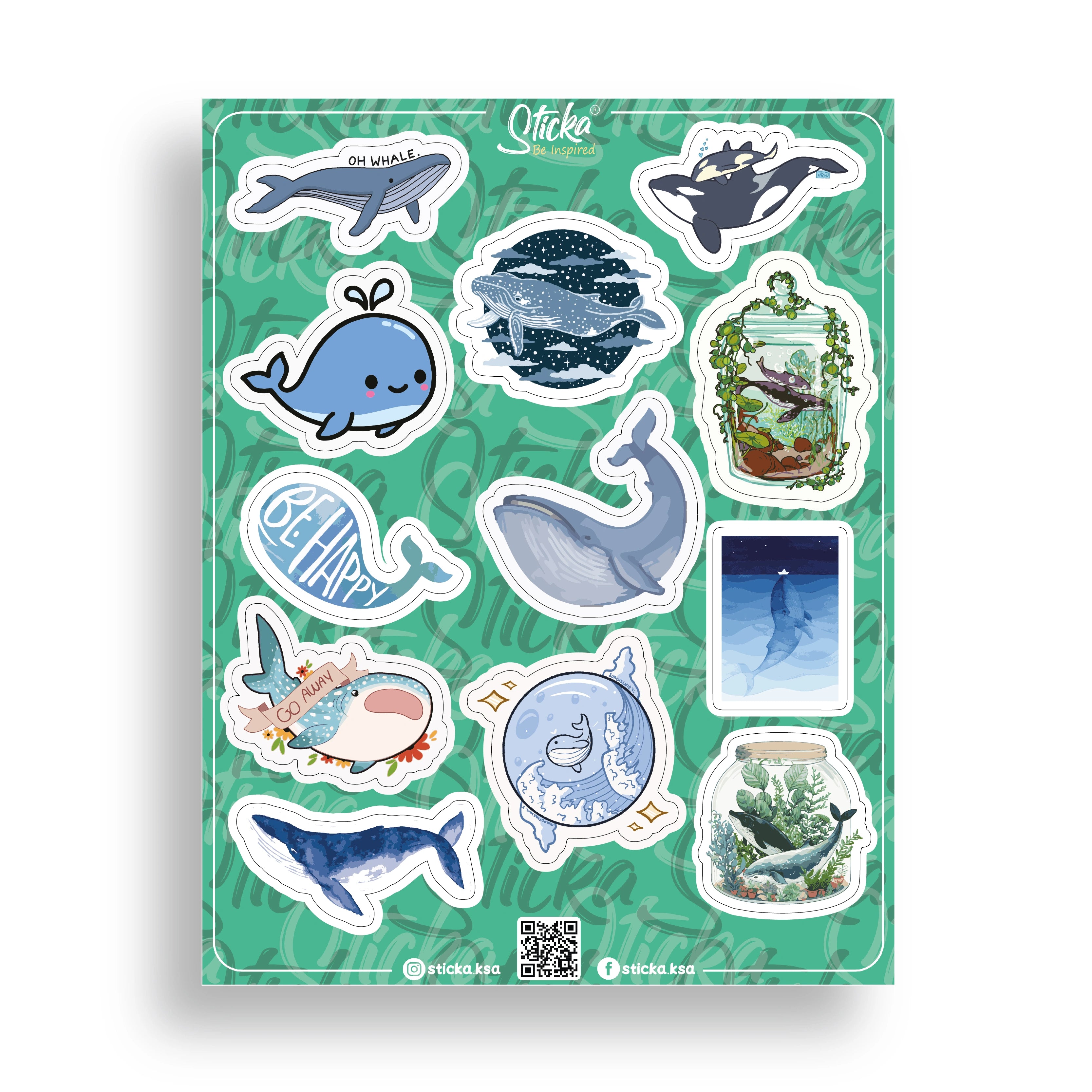 OCEAN WHALES SHEET