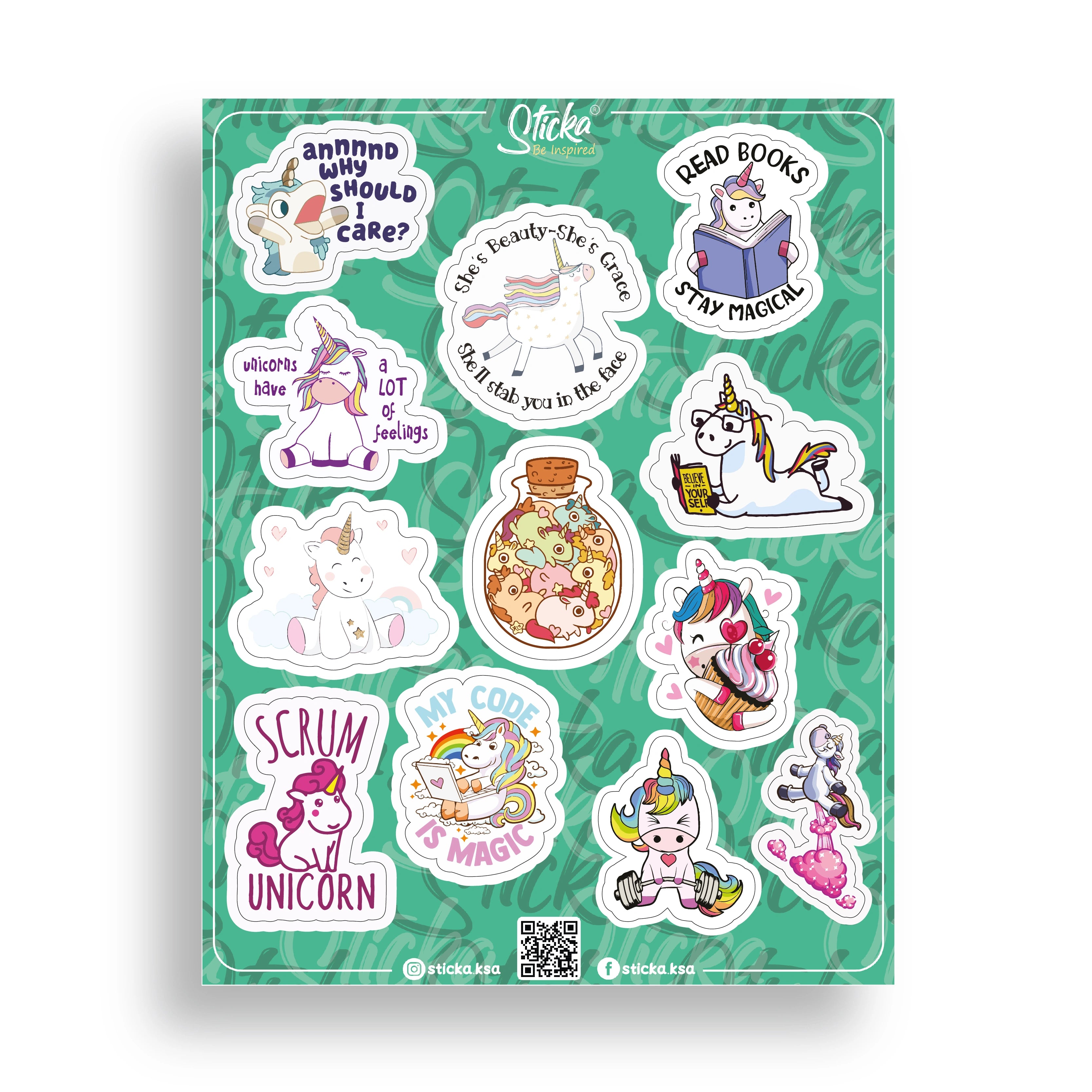HAPPY UNICORNS SHEET