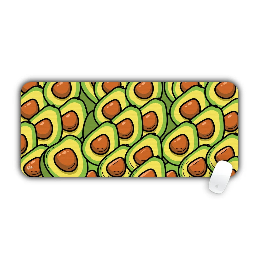 Avocado pattern large mouse pad 70x30