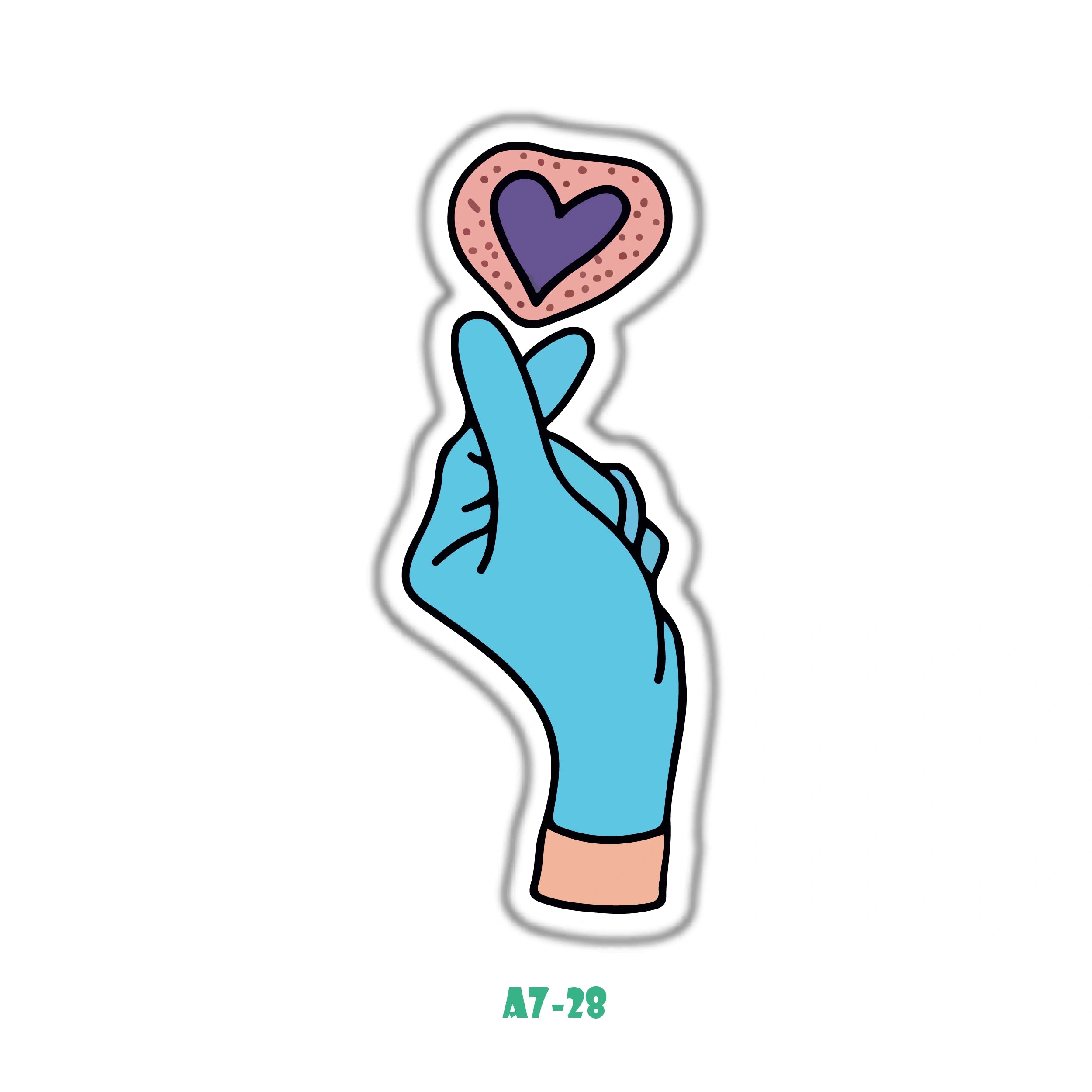 GLOVES FINGERS HEART