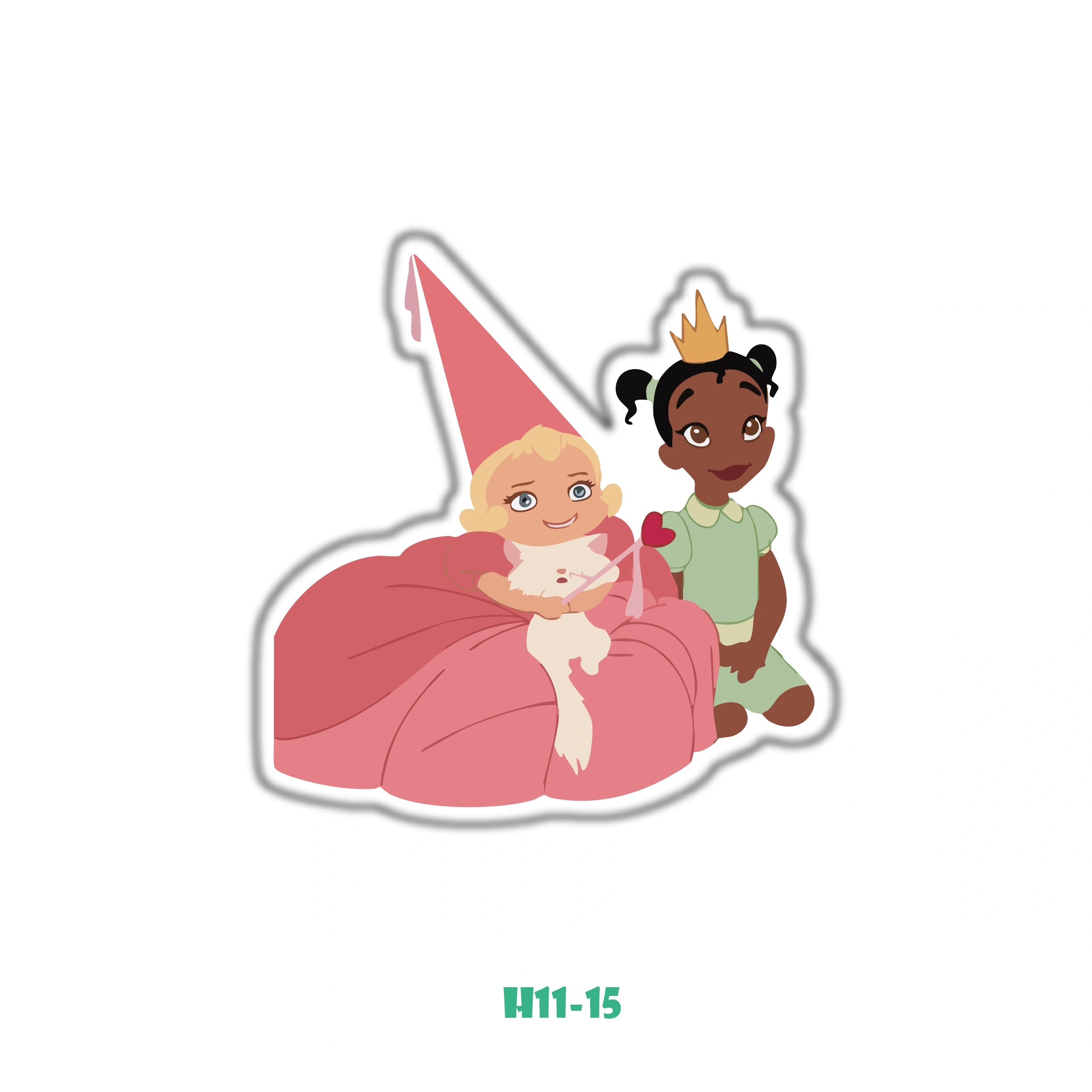 Young princess Tiana and Charlotte La Bouff