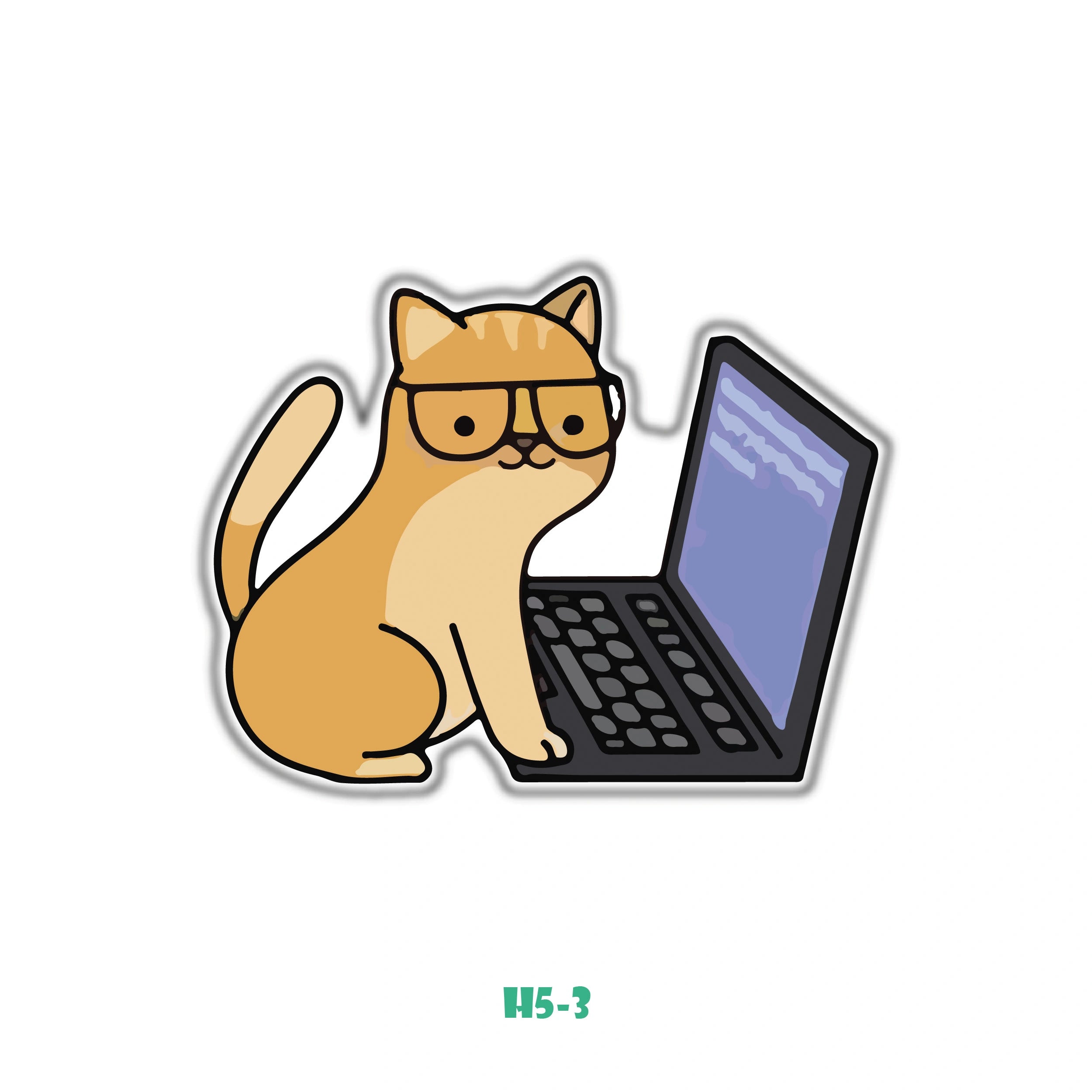 CAT STUDYING