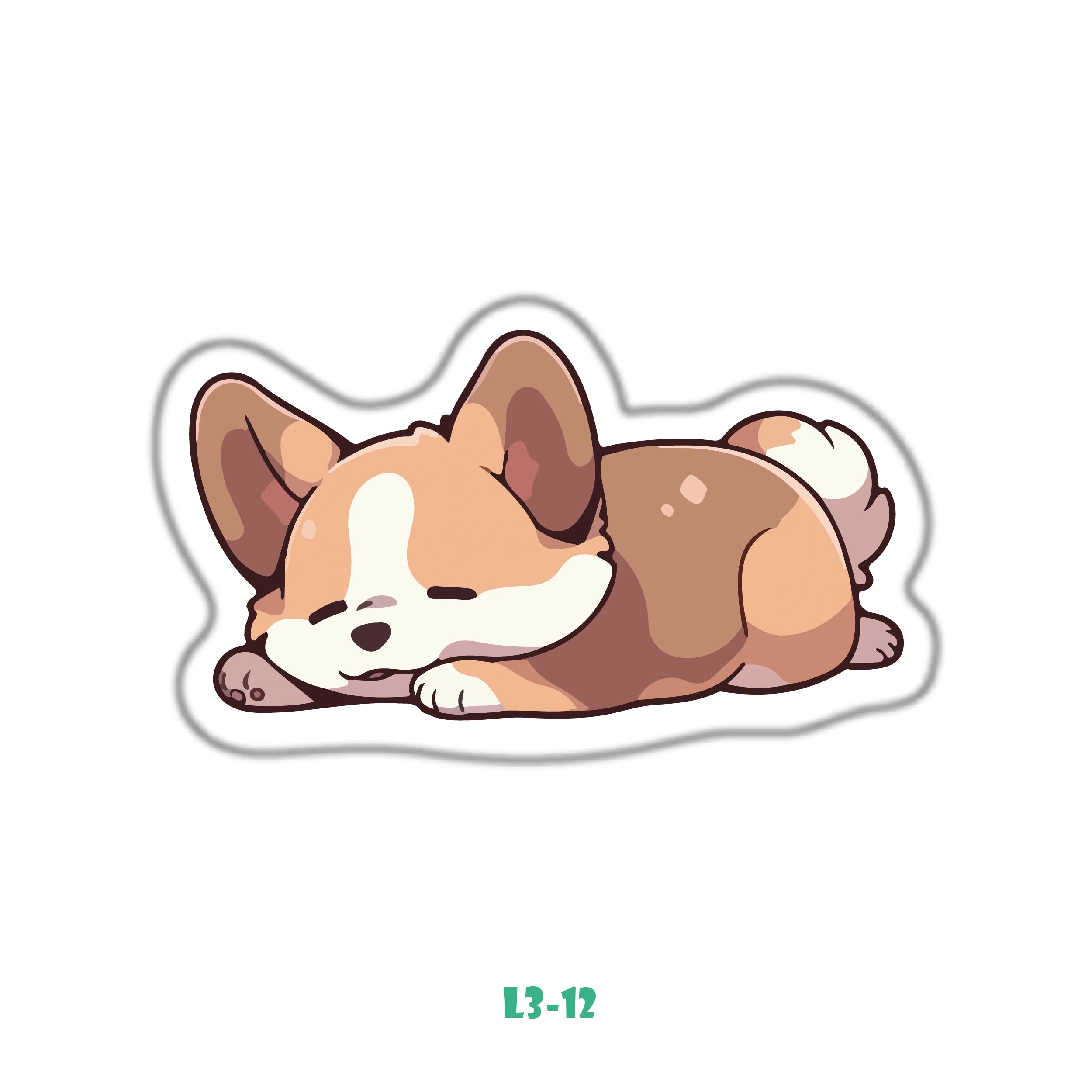 SNOOZING CORGI