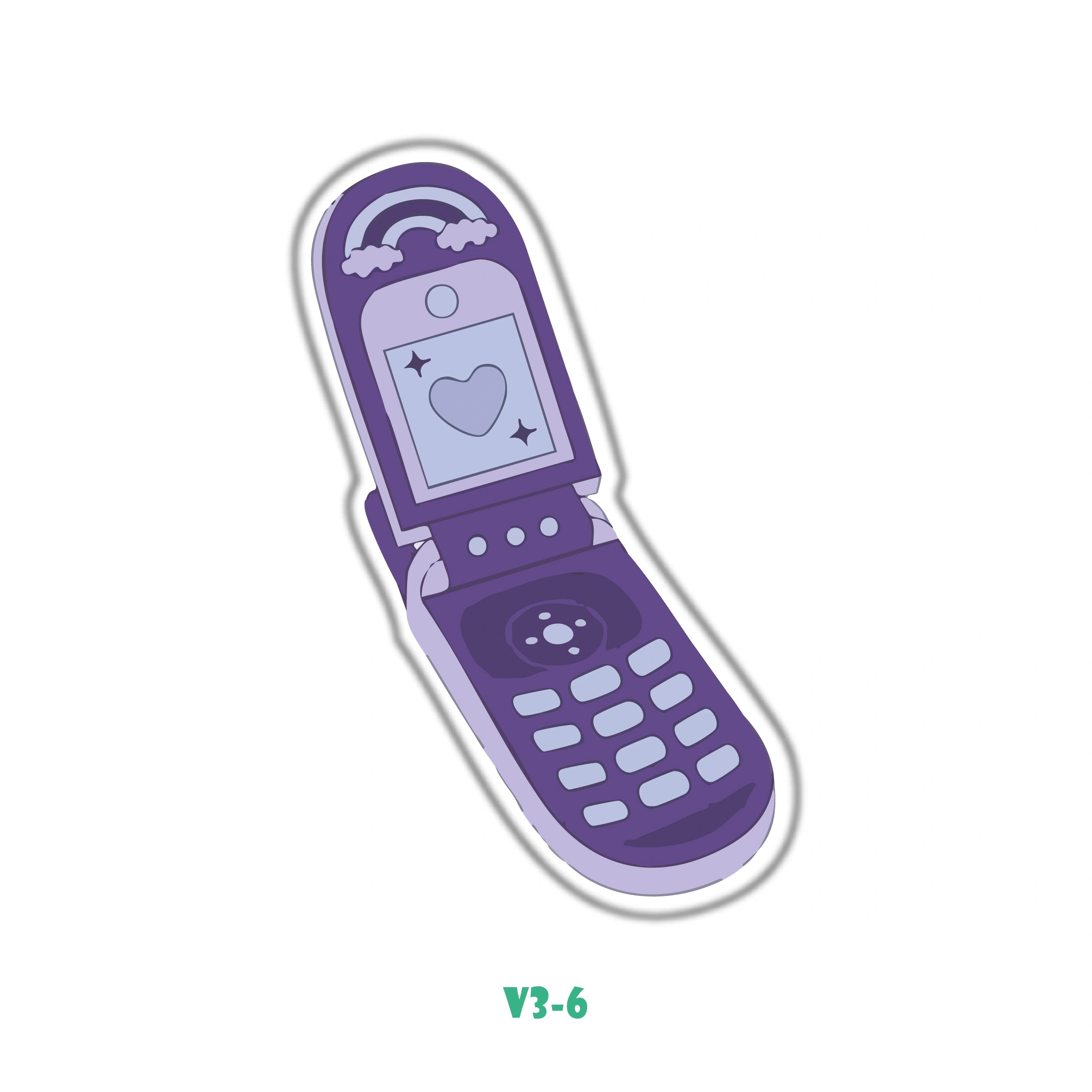PURPLE FLIP PHONE