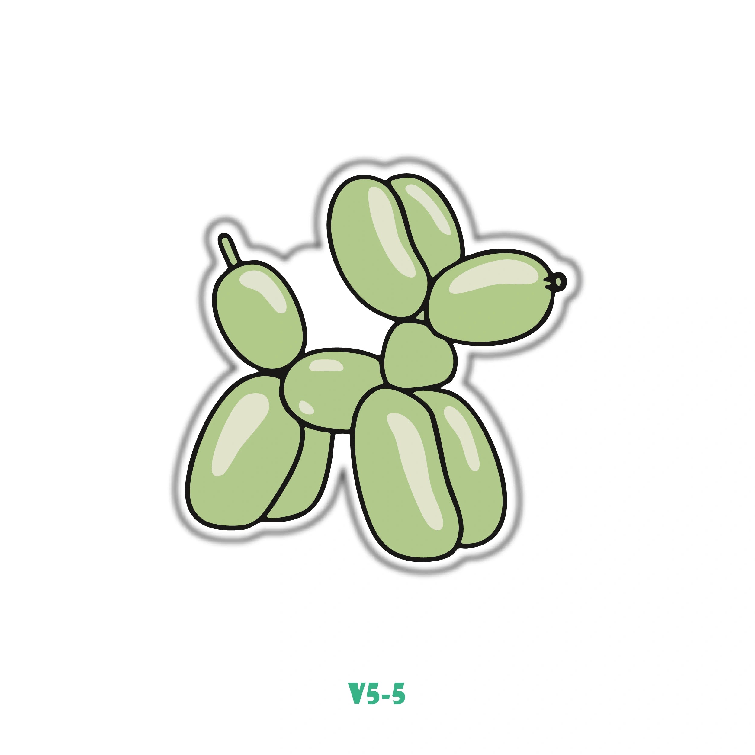 GREEN BALLOON DOG