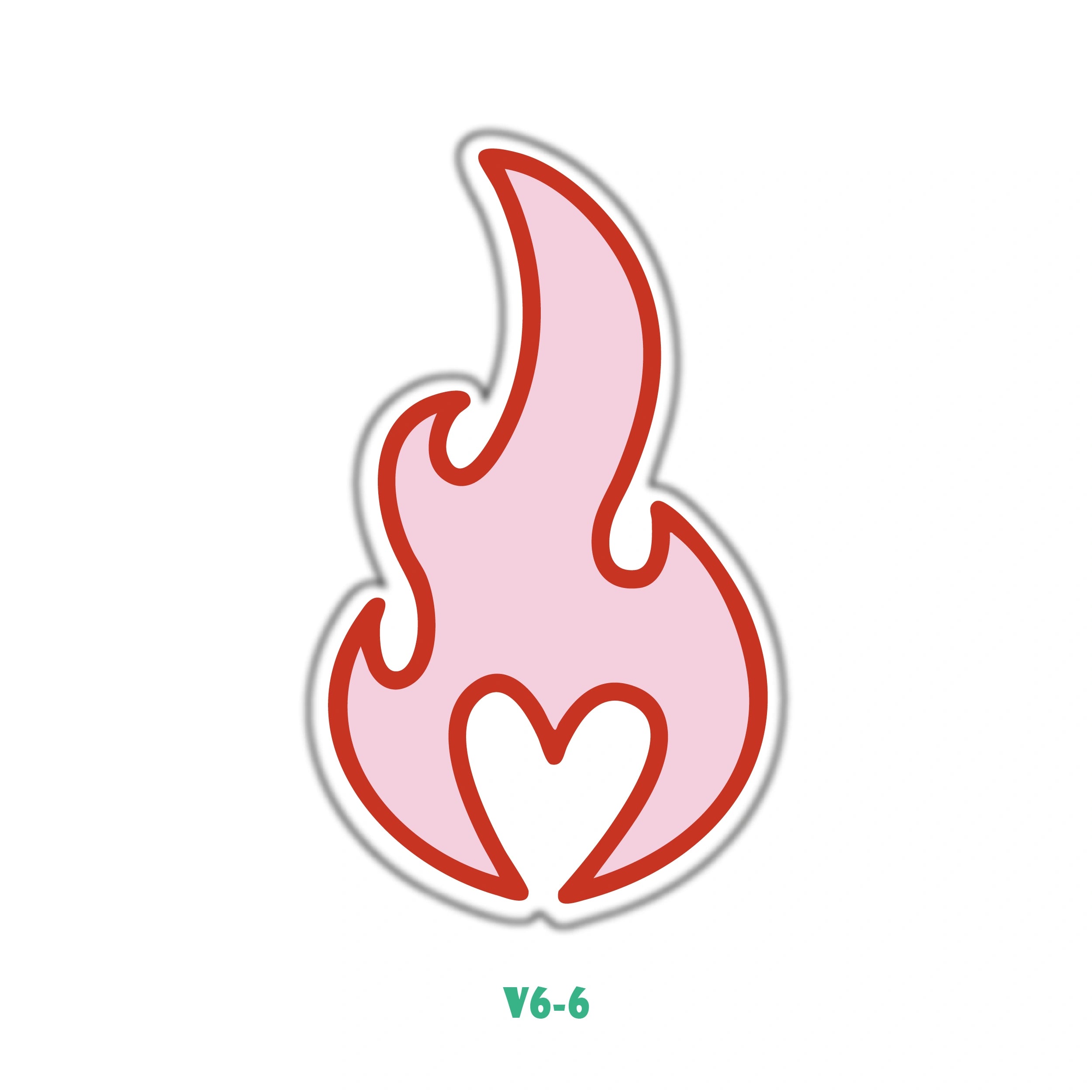 PINK HEART FLAME