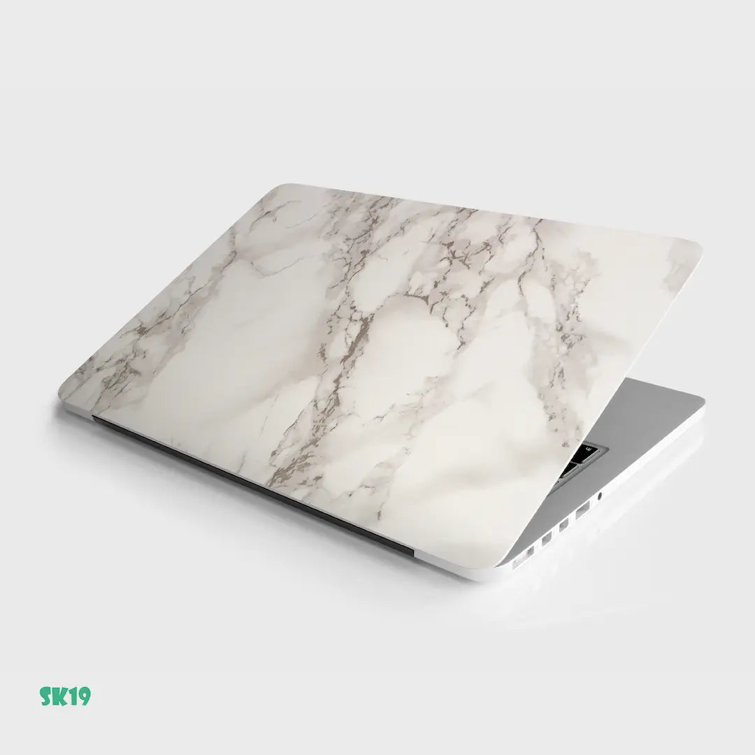 WHITE MARBLE: LAPTOP SKIN