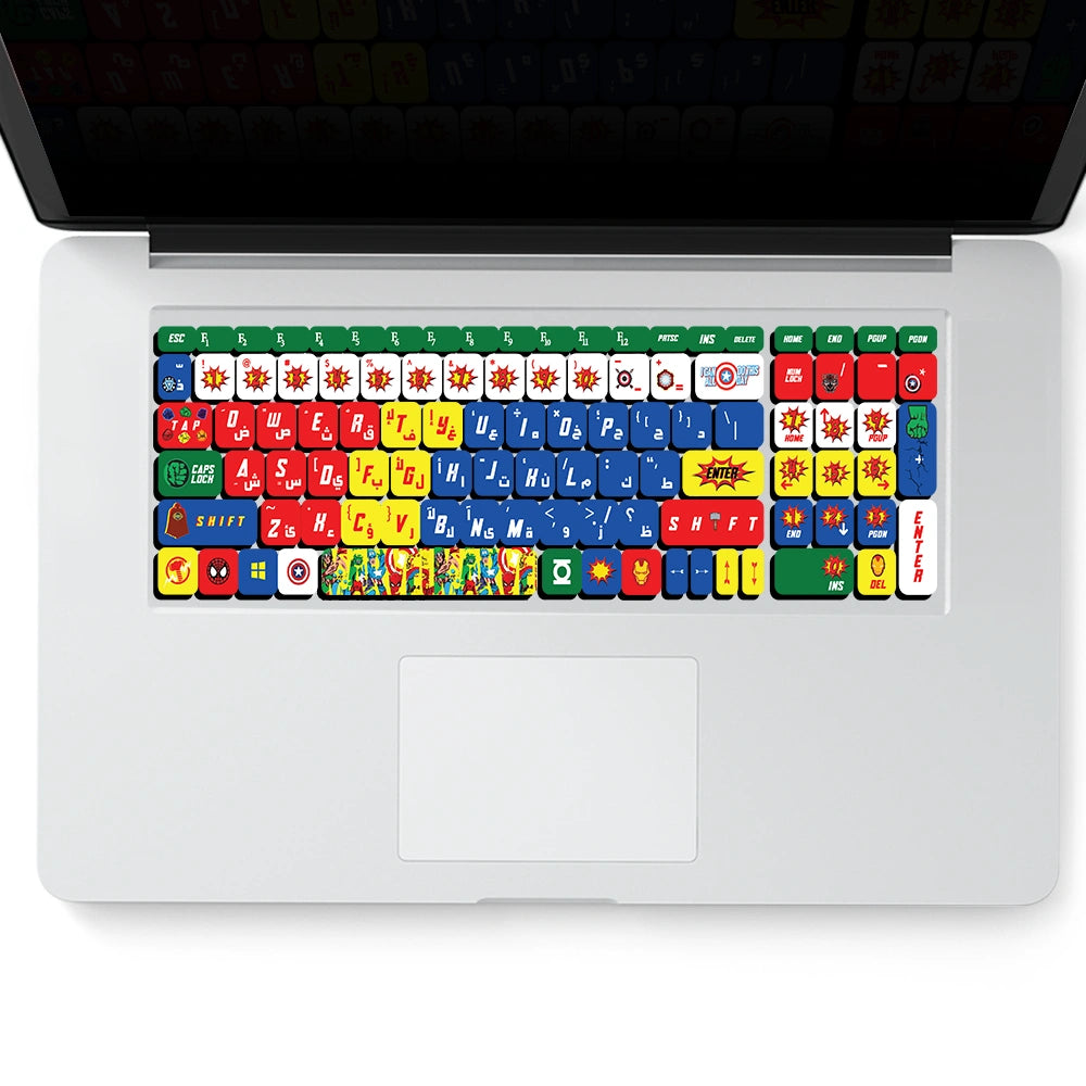 DC X MARVEL COMICS: KEYBOARD STICKER