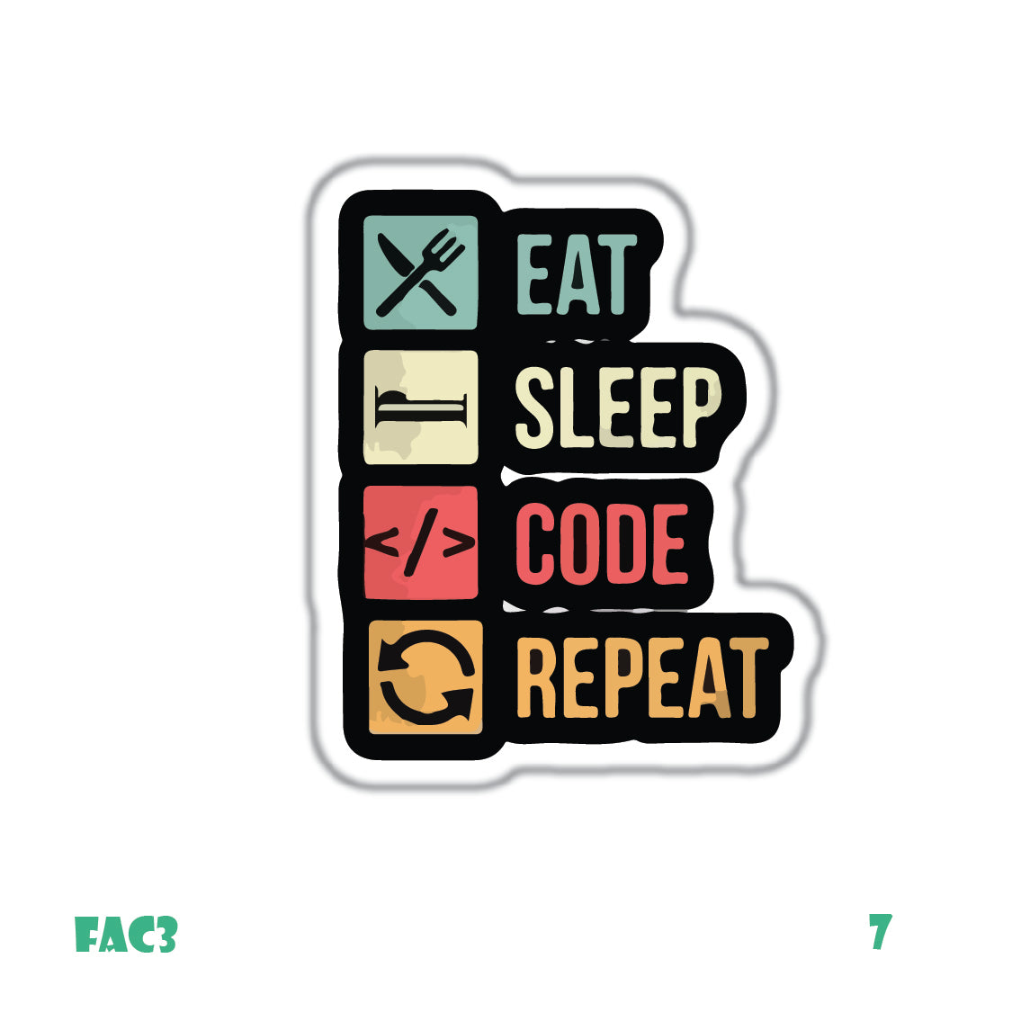 PROGRAMMING & ENGINEERING: SINGLE STICKERS