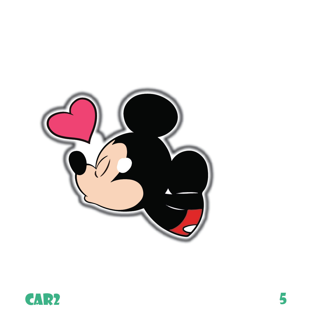 MICKEY: SINGLE STICKERS