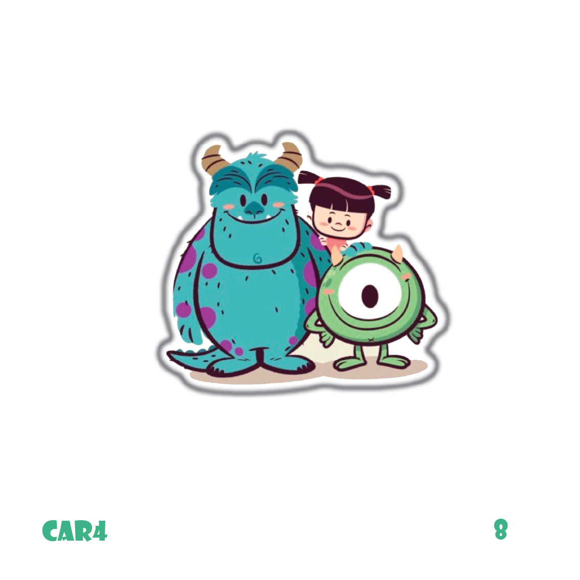 MONSTERS INC: SINGLE STICKERS