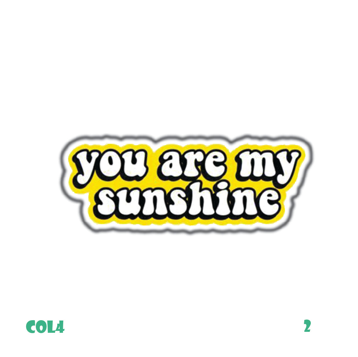 YELLOW: SINGLE STICKERS