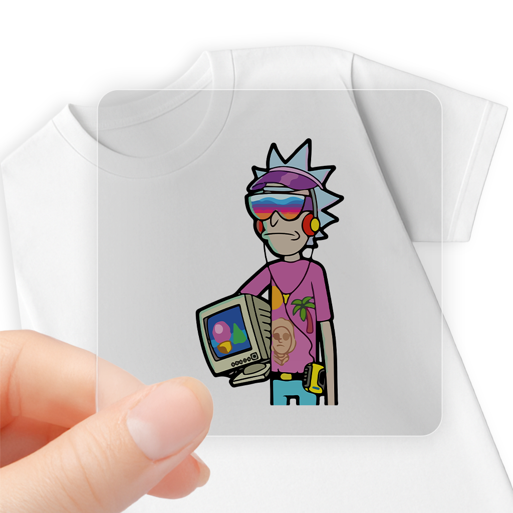 Vaporwave Rick