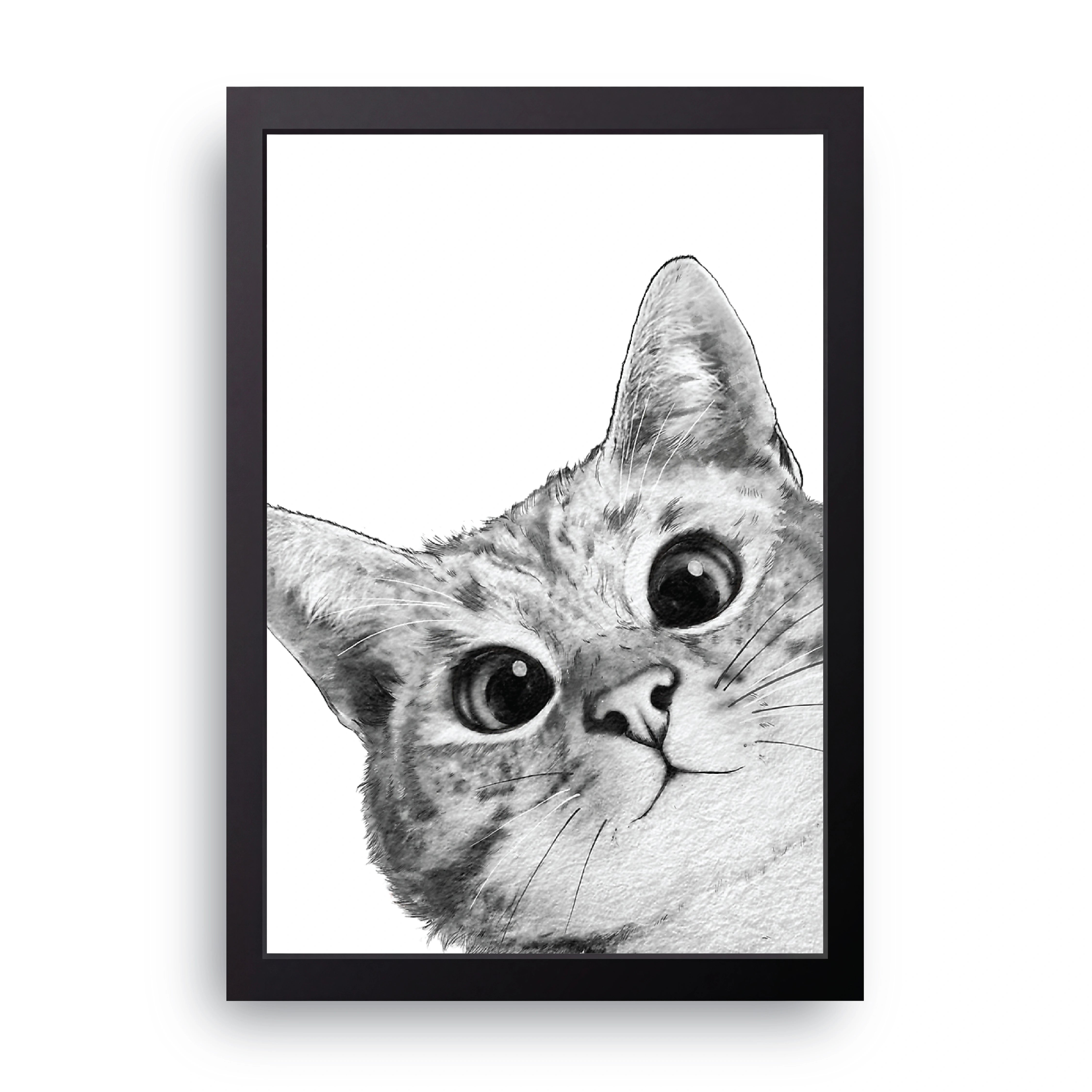 Peeking Kitten FRAME