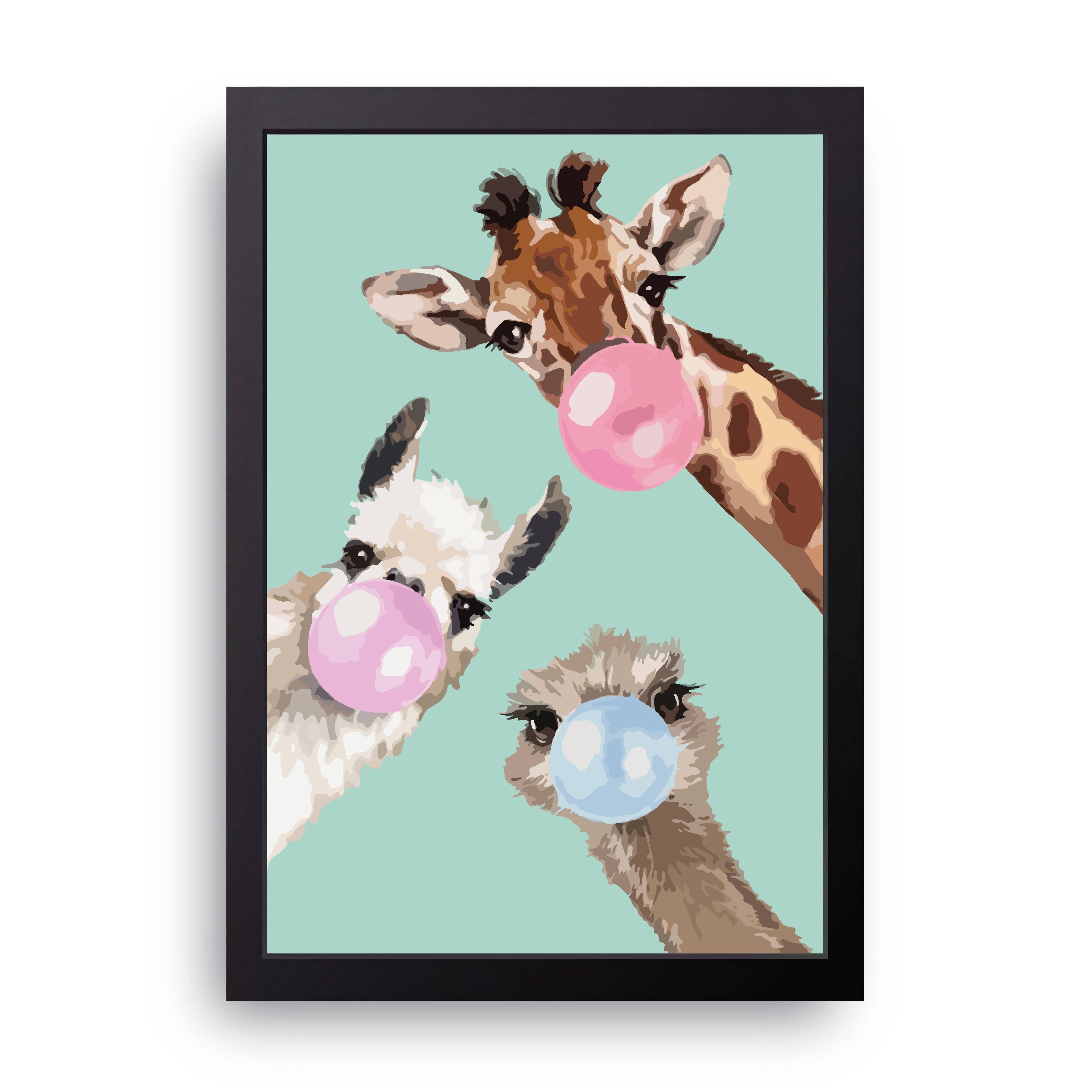 Bubblegum Giraffes FRAME