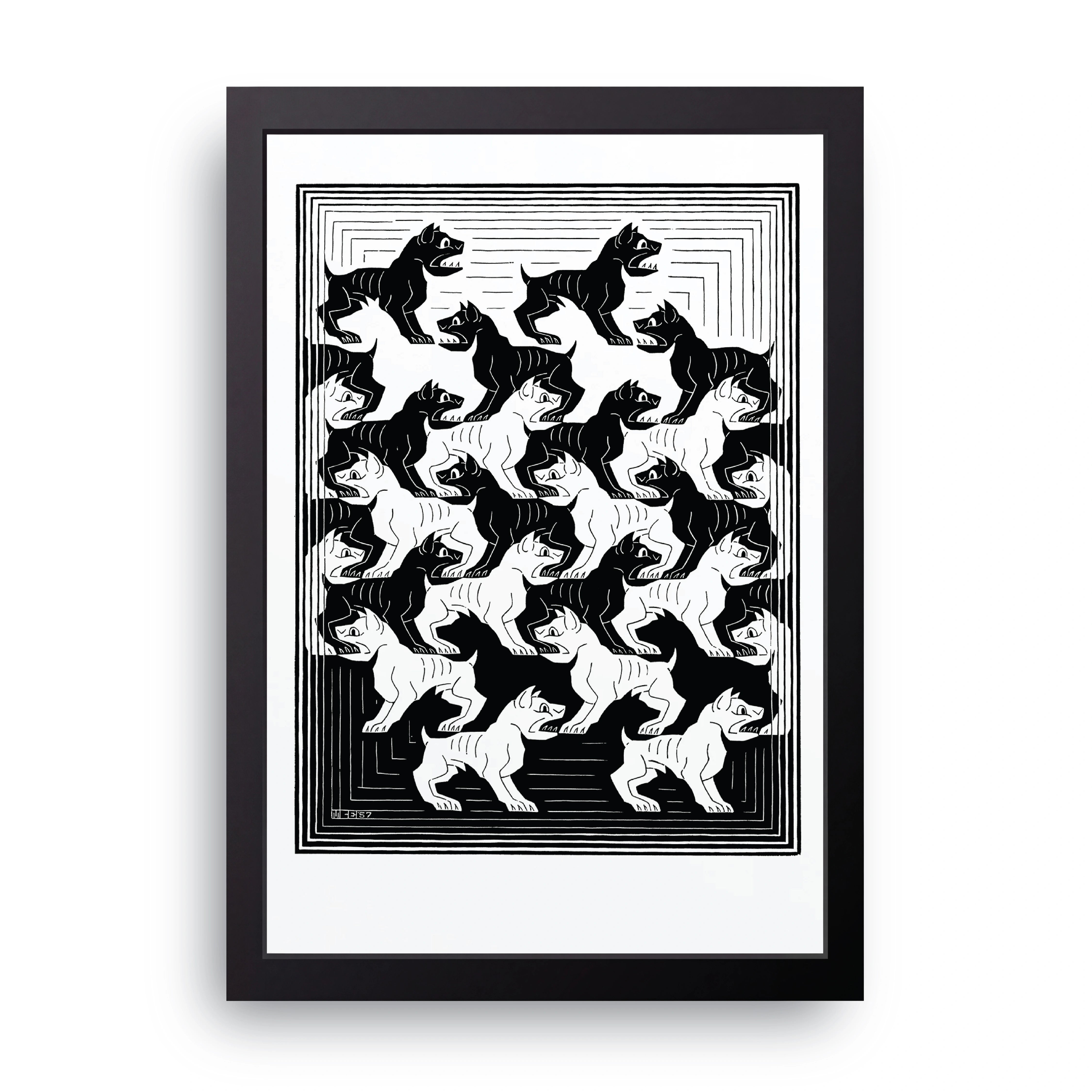 Escher Dogs FRAME