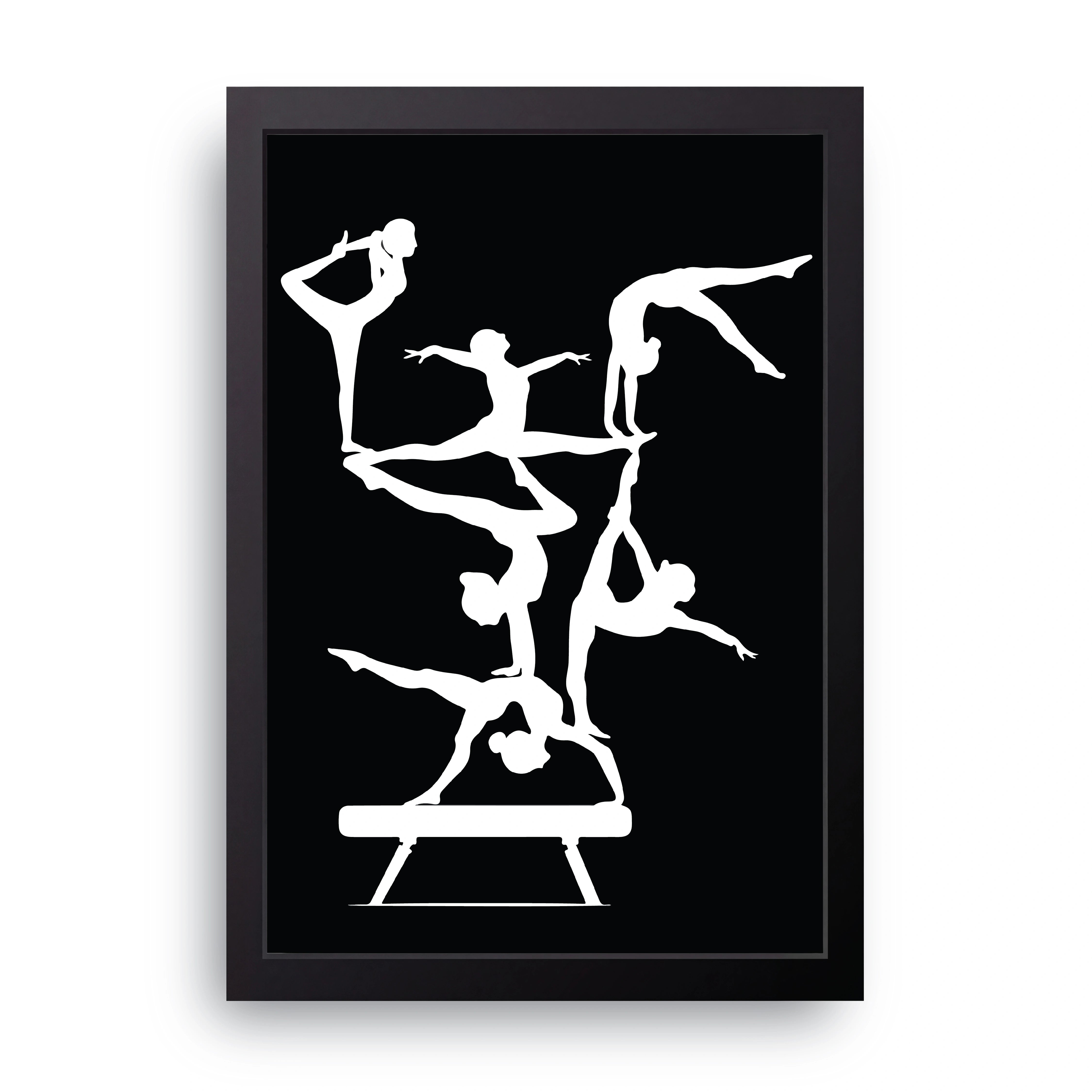 Gymnast Silhouettes FRAME
