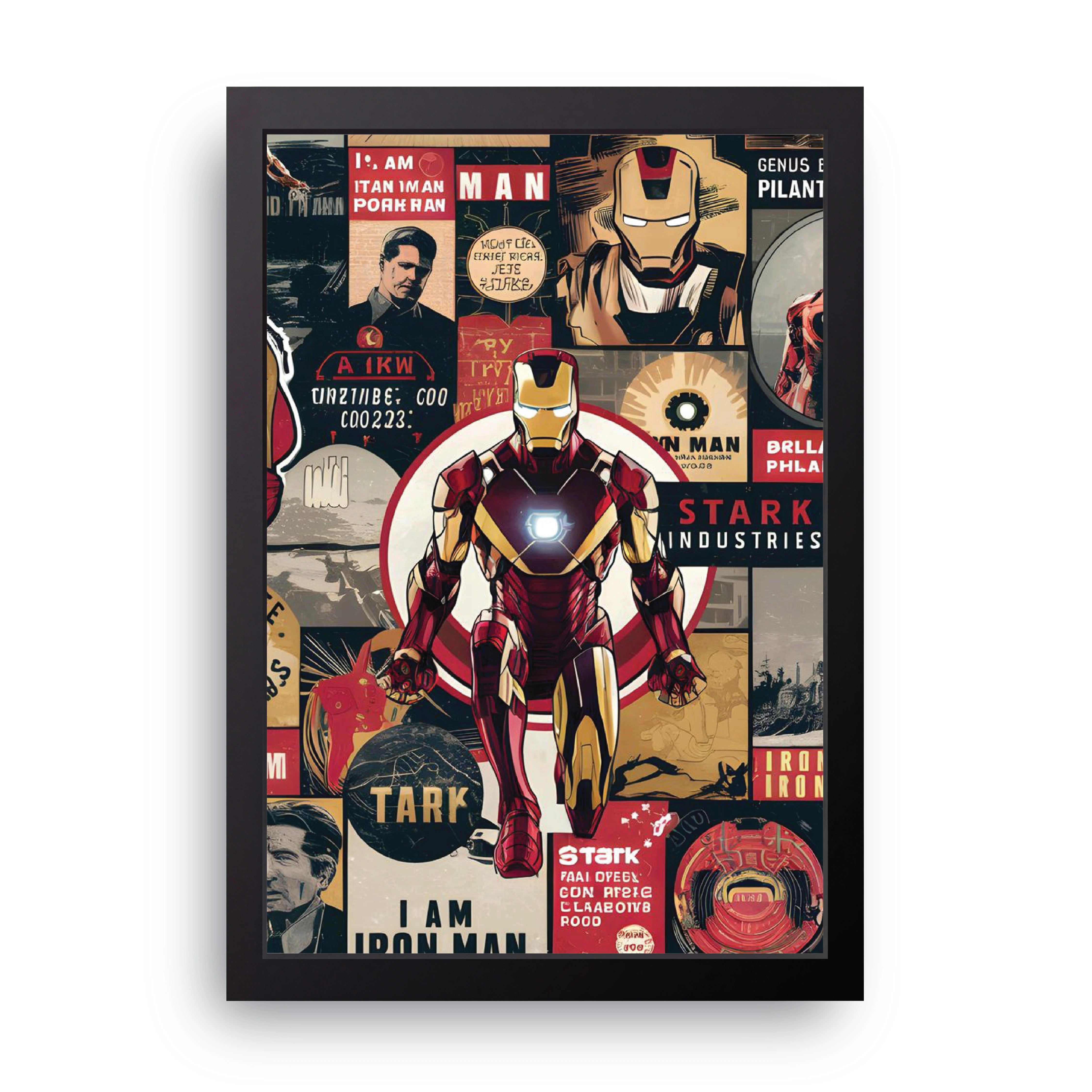 Iron Man Collage FRAME