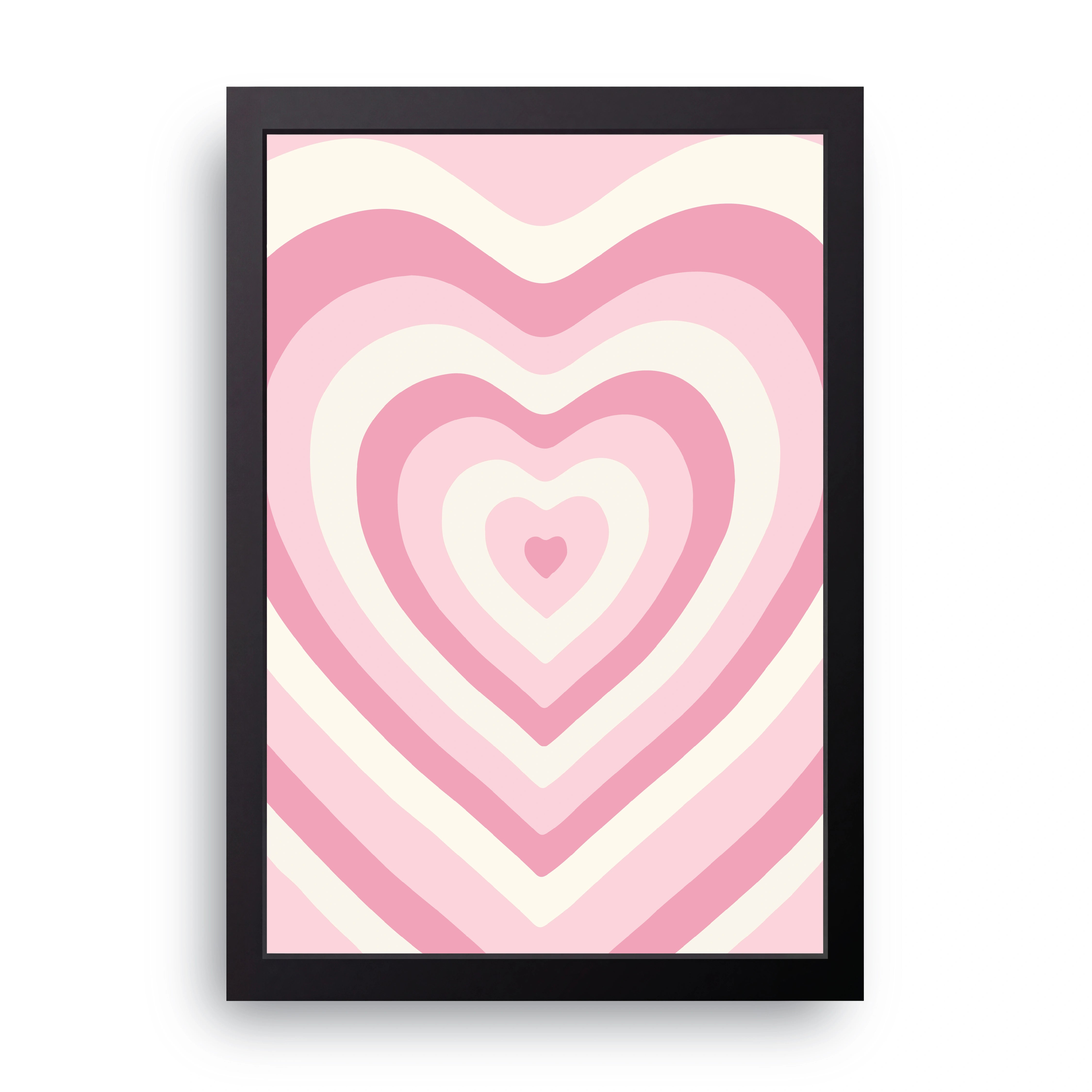Pink Heart Waves FRAME