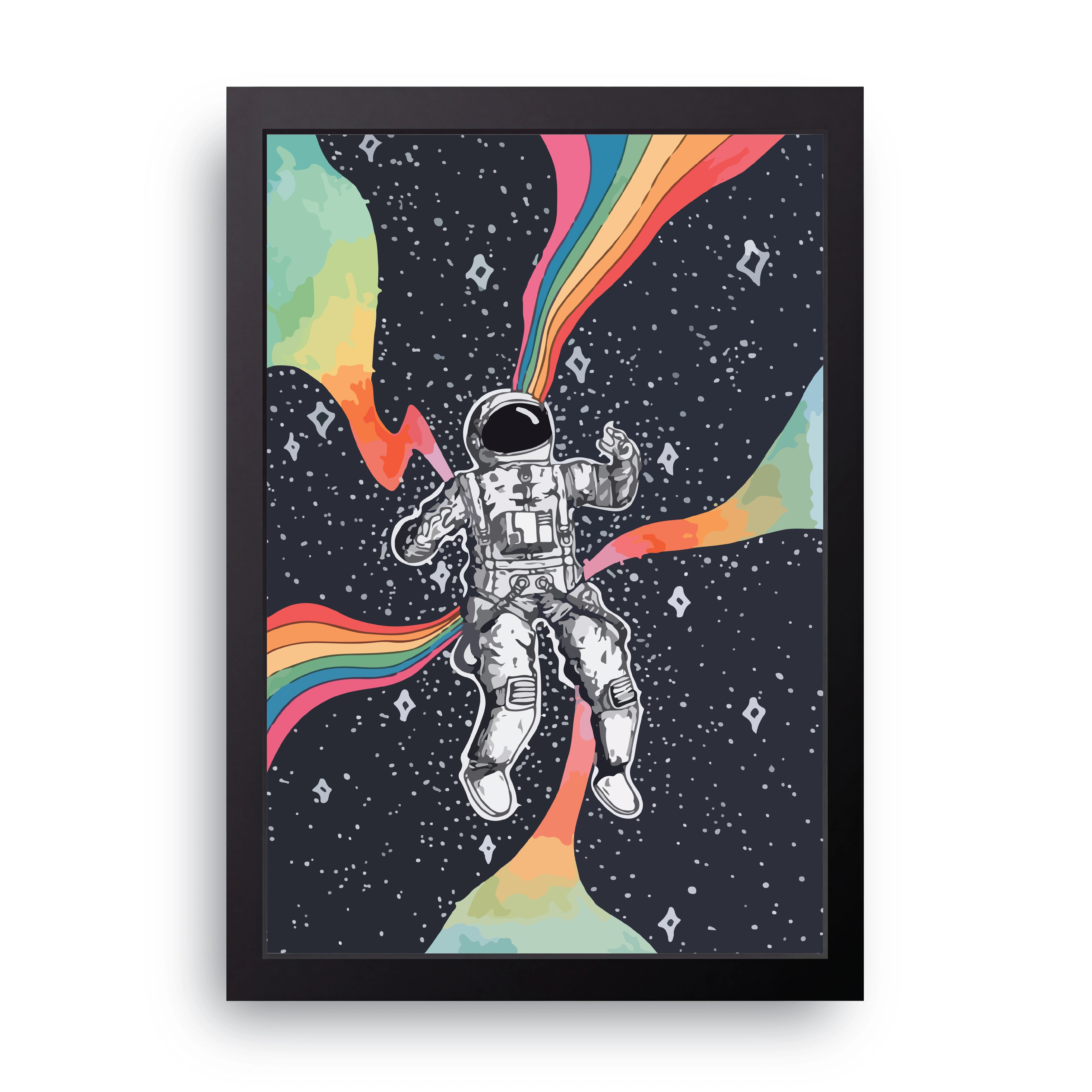 Rainbow Astronaut FRAME