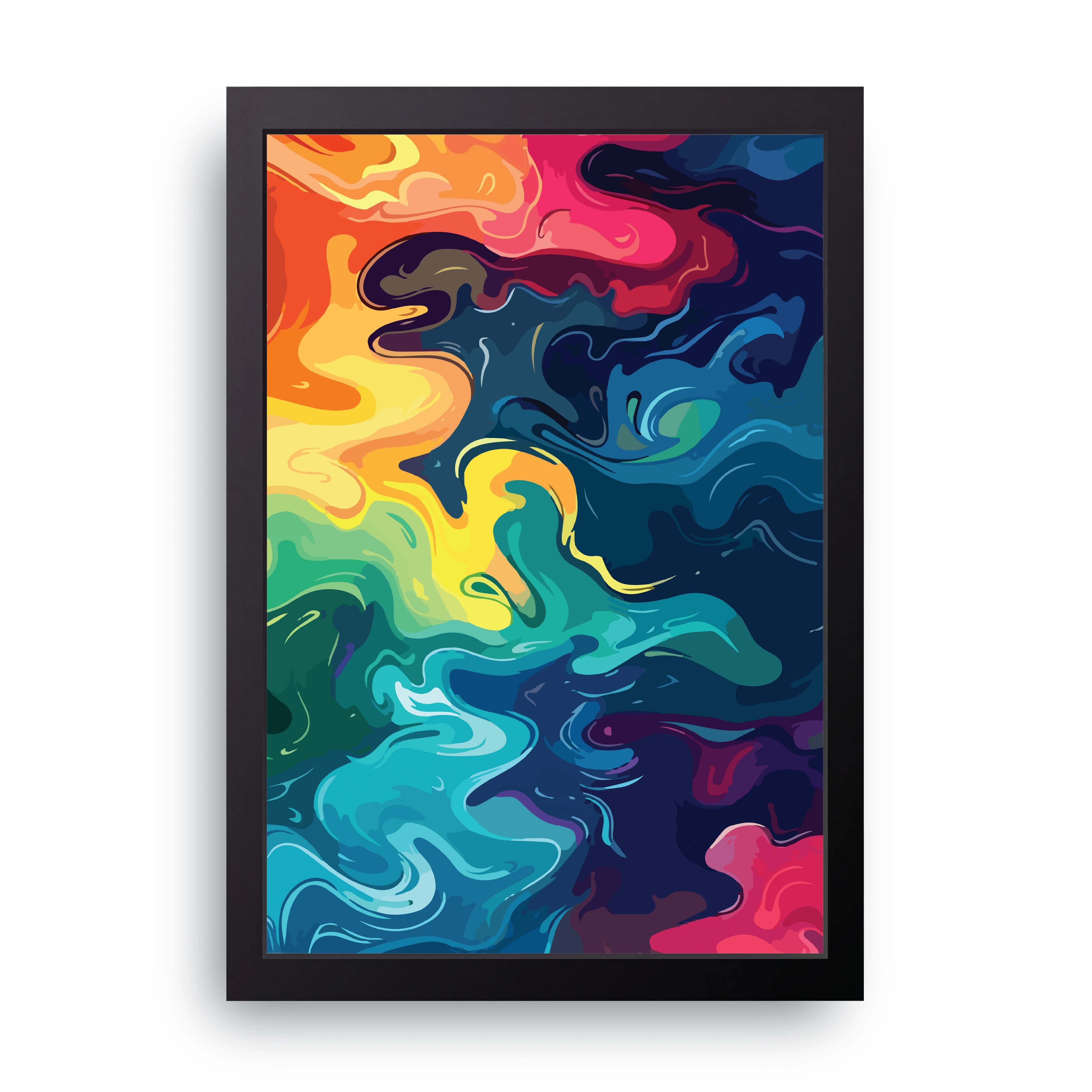 Rainbow Marble FRAME