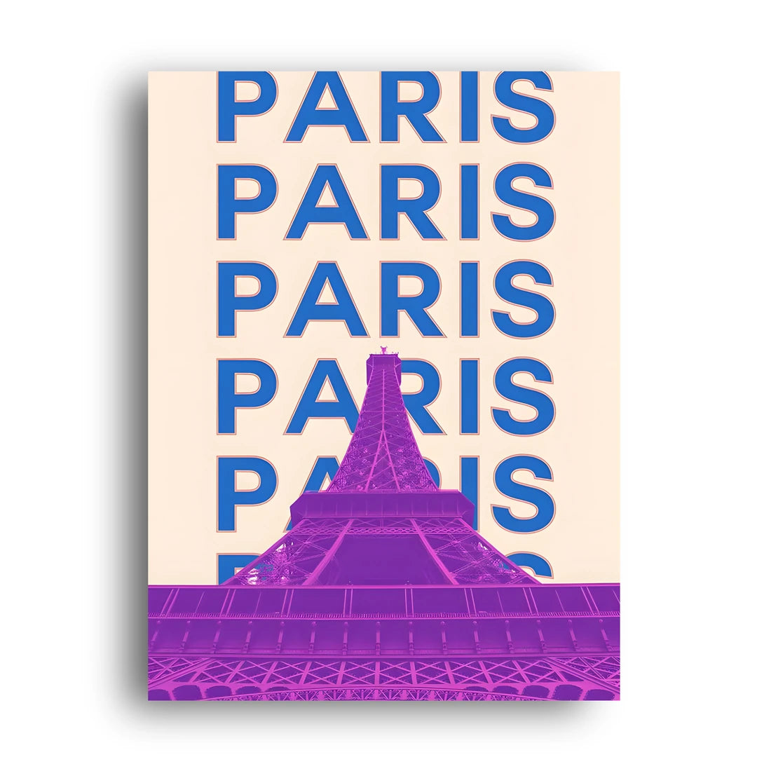 Paris travel poster unframed 350gsm paper