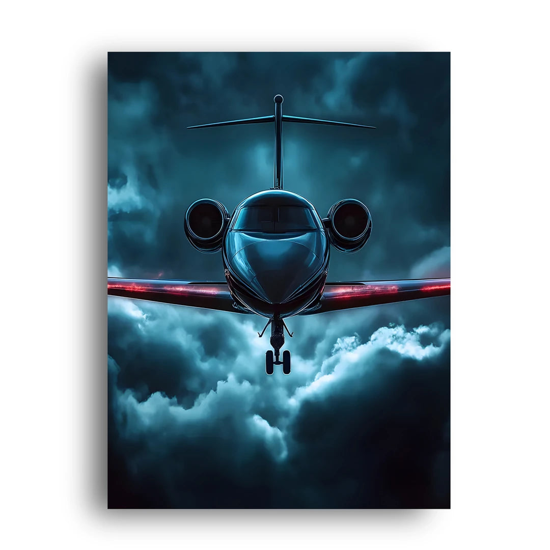 Night Jet travel poster unframed 350gsm paper