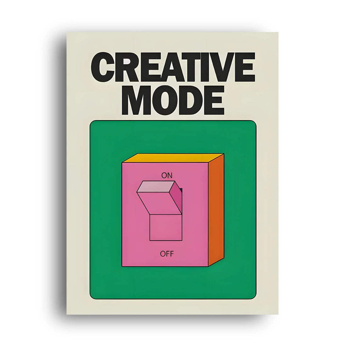 Creative Mode business art poster unframed 350gsm paper