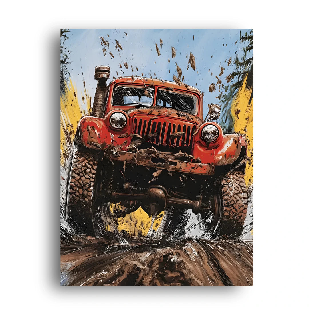 Mud Runner off-road car poster unframed 350gsm paper