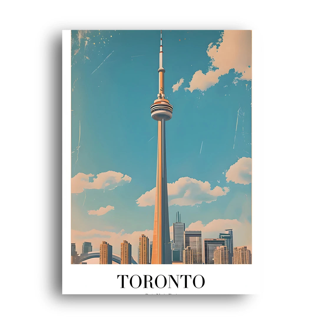 Toronto travel poster unframed 350gsm paper