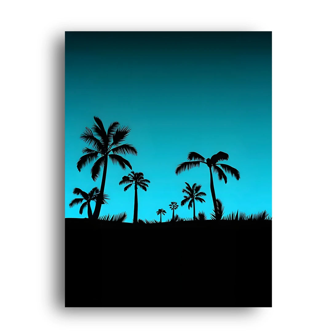Palm Silhouettes art poster unframed 350gsm paper