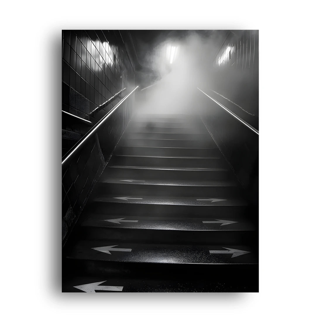 Misty Stairs art poster unframed 350gsm paper