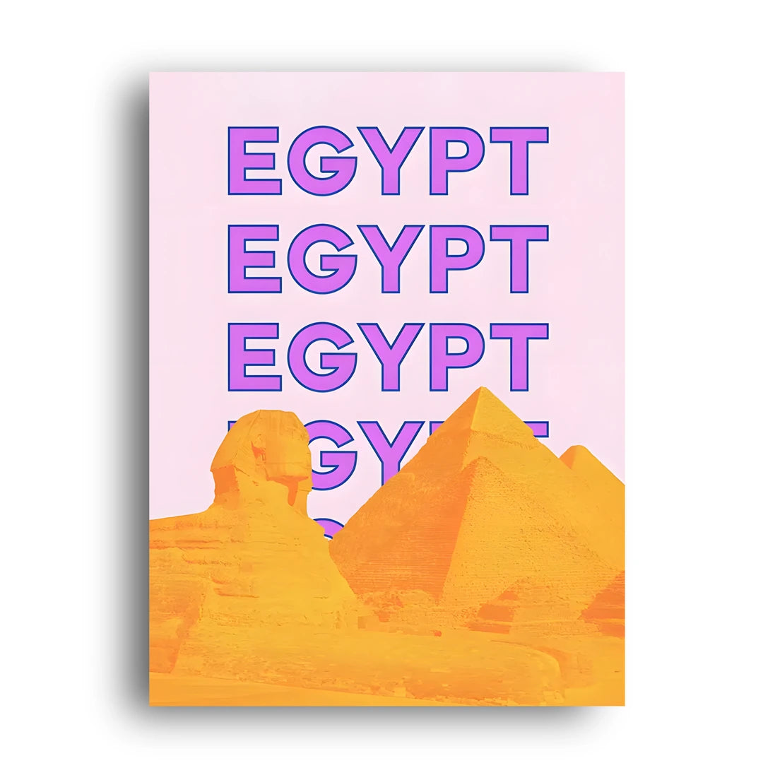Egypt Pyramids travel poster unframed 350gsm paper