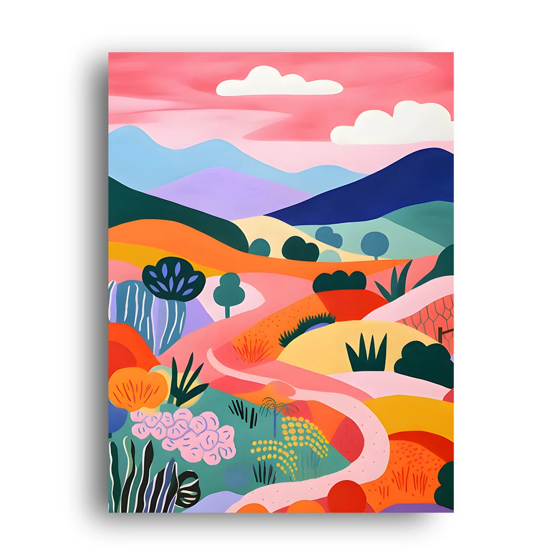 Colour Hills art poster unframed 350gsm paper