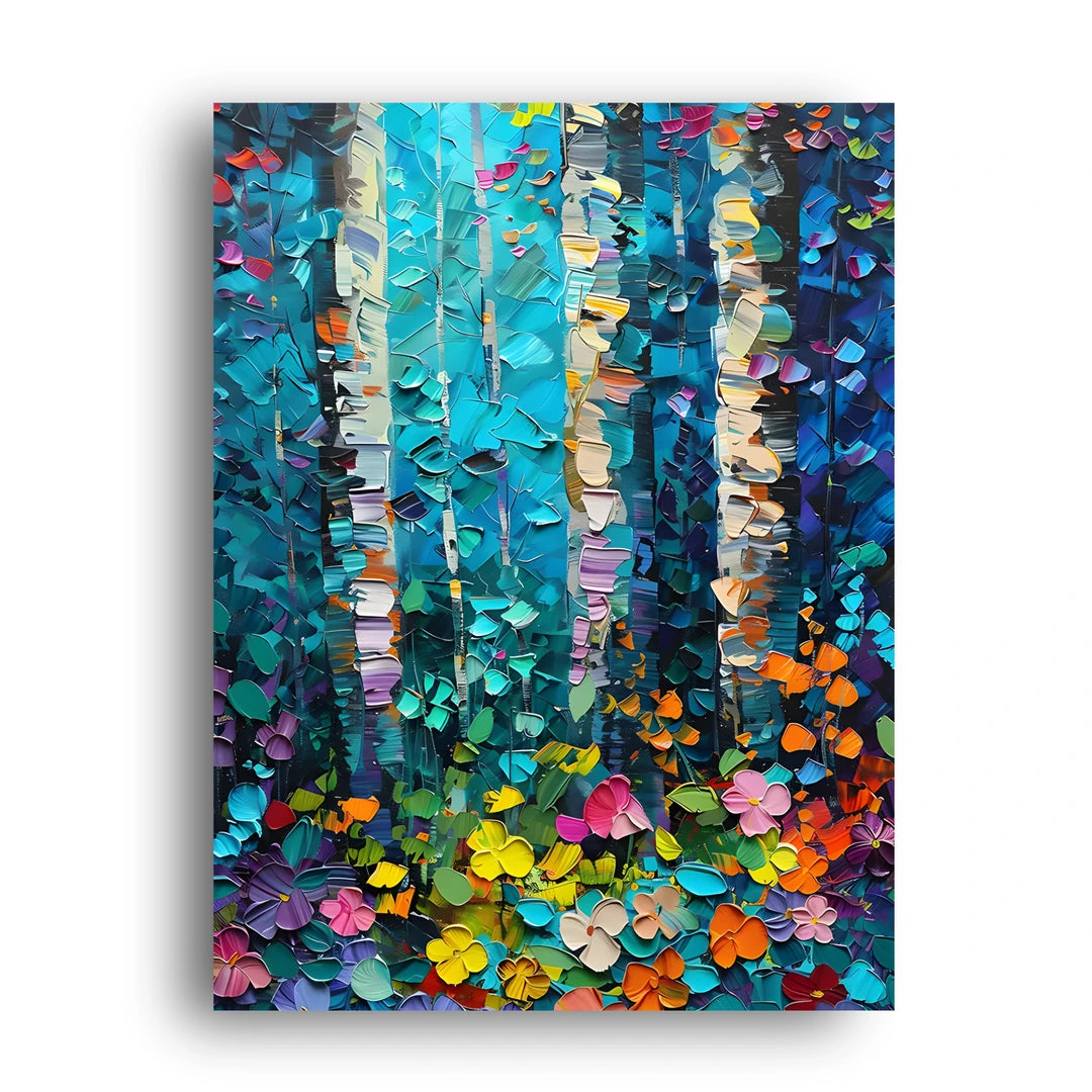 Palette Forest art poster unframed 350gsm paper