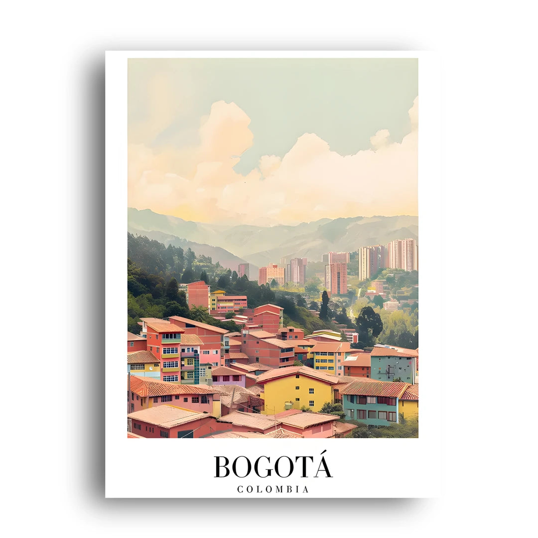 Bogota travel poster unframed 350gsm paper
