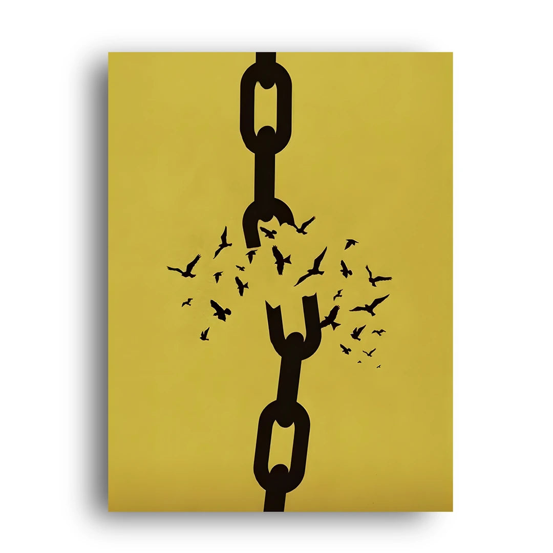 Broken Chain art poster unframed 350gsm paper