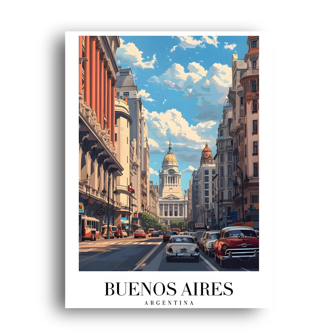 Buenos Aires travel poster unframed 350gsm paper