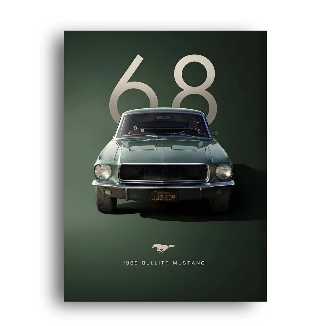 Bullitt Sixty-Eight car poster unframed 350gsm paper