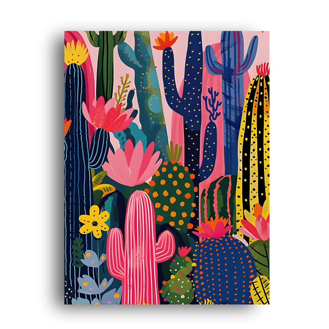 Cactus Garden art poster unframed 350gsm paper