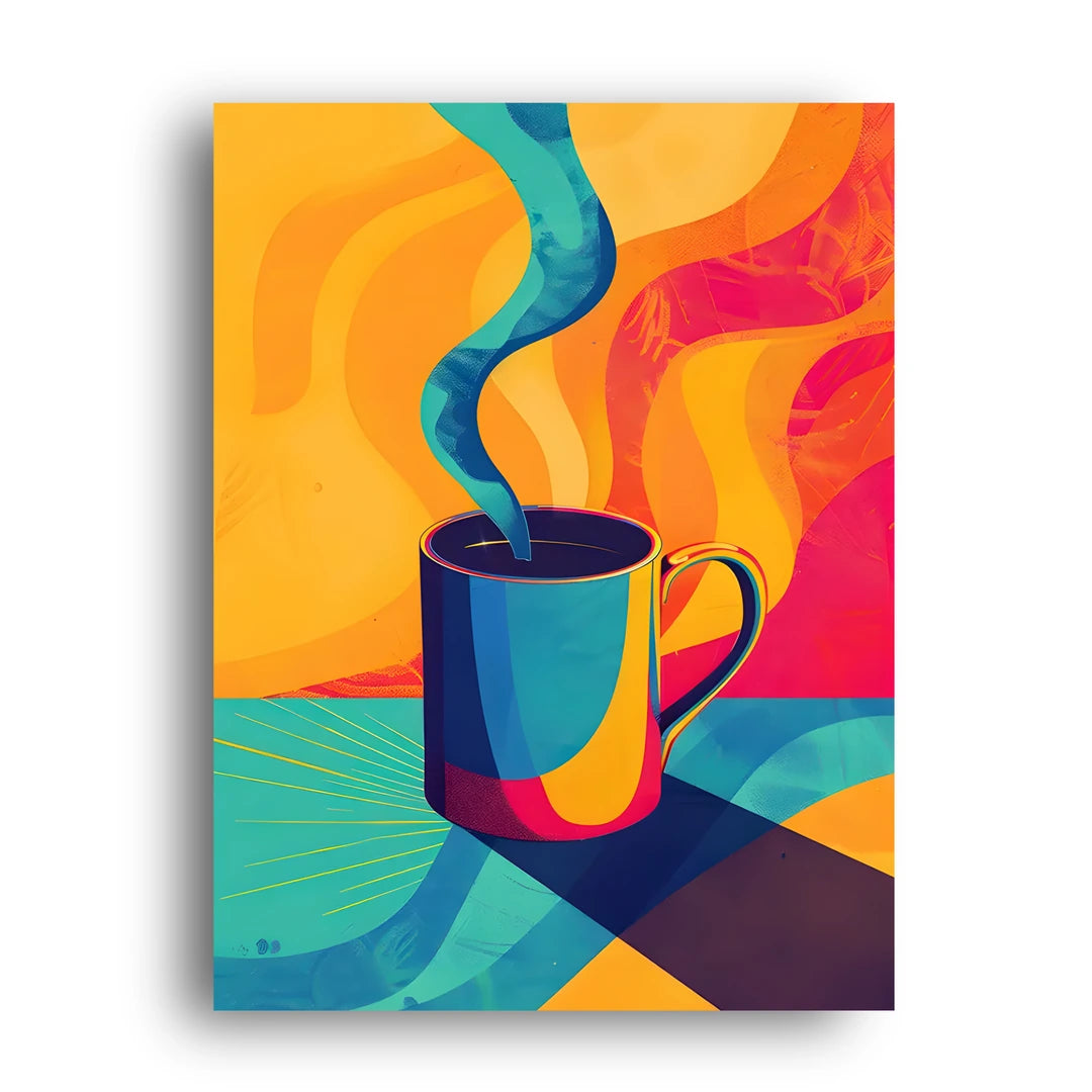 Coffee Colours art poster unframed 350gsm paper