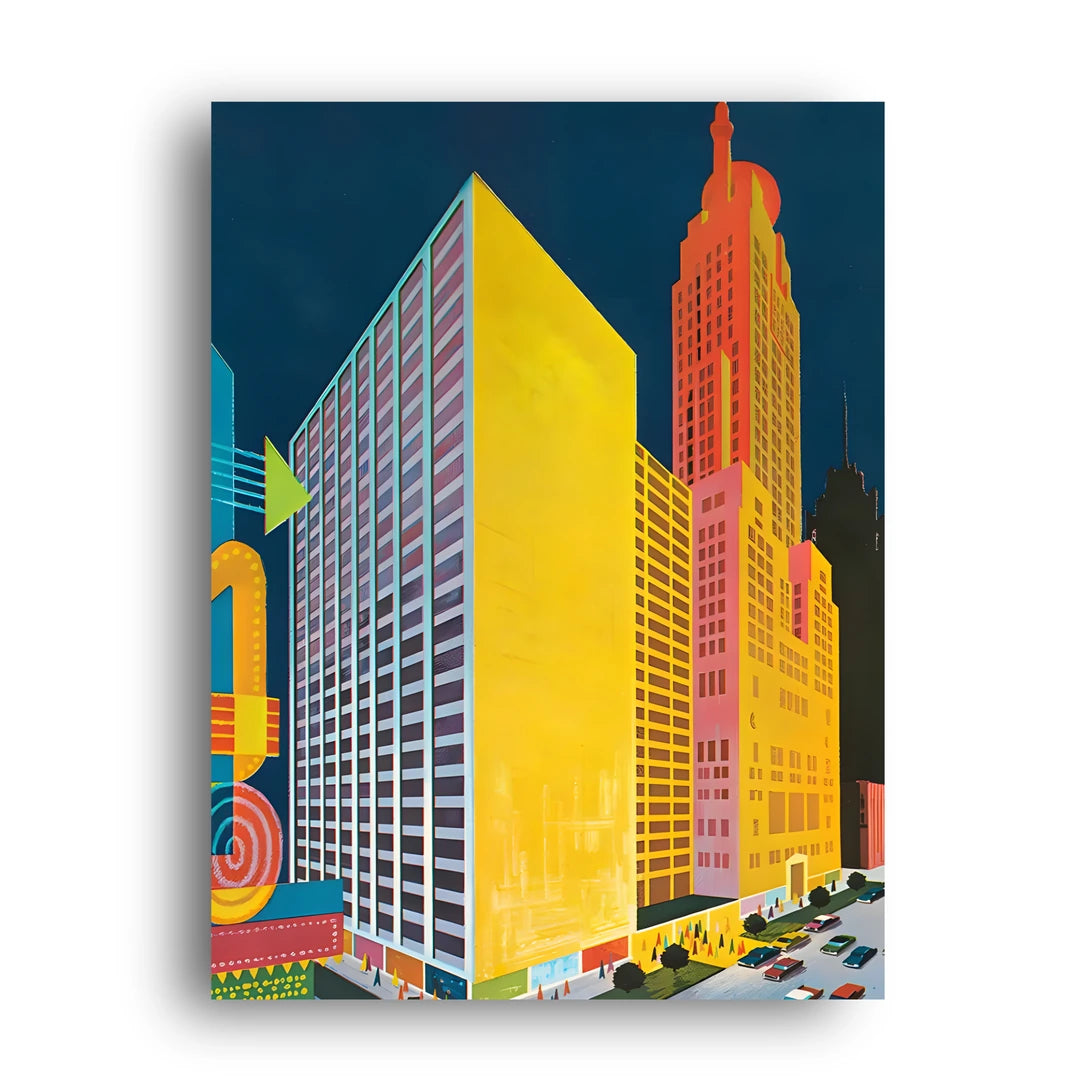Bright Facades art poster unframed 350gsm paper