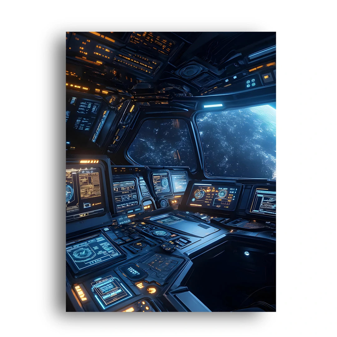 Starship Cockpit art poster unframed 350gsm paper