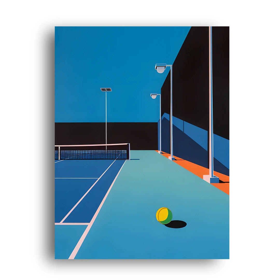 Minimal Tennis Court sport poster unframed 350gsm paper