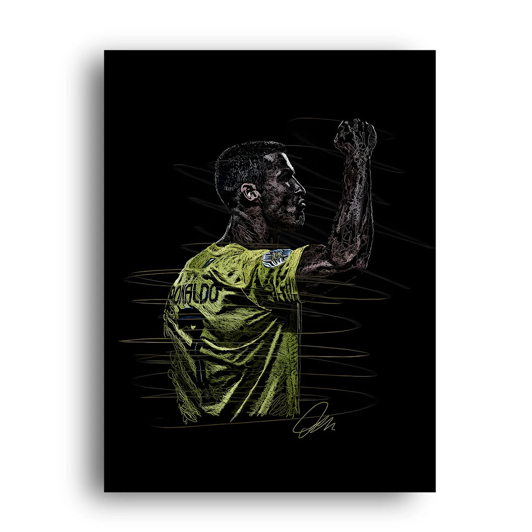 R9 Brazil football legend poster unframed 350gsm paper
