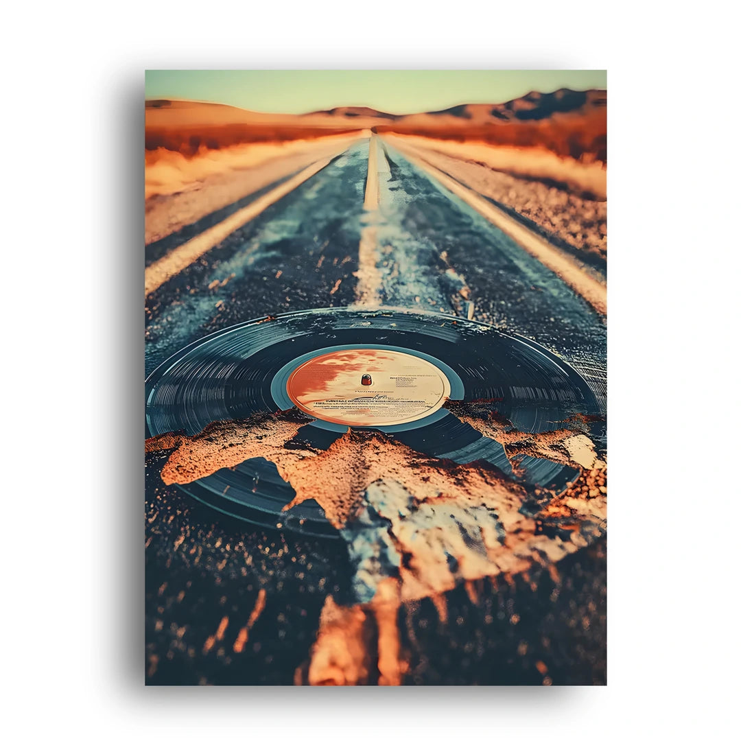 Vinyl Road art poster unframed 350gsm paper