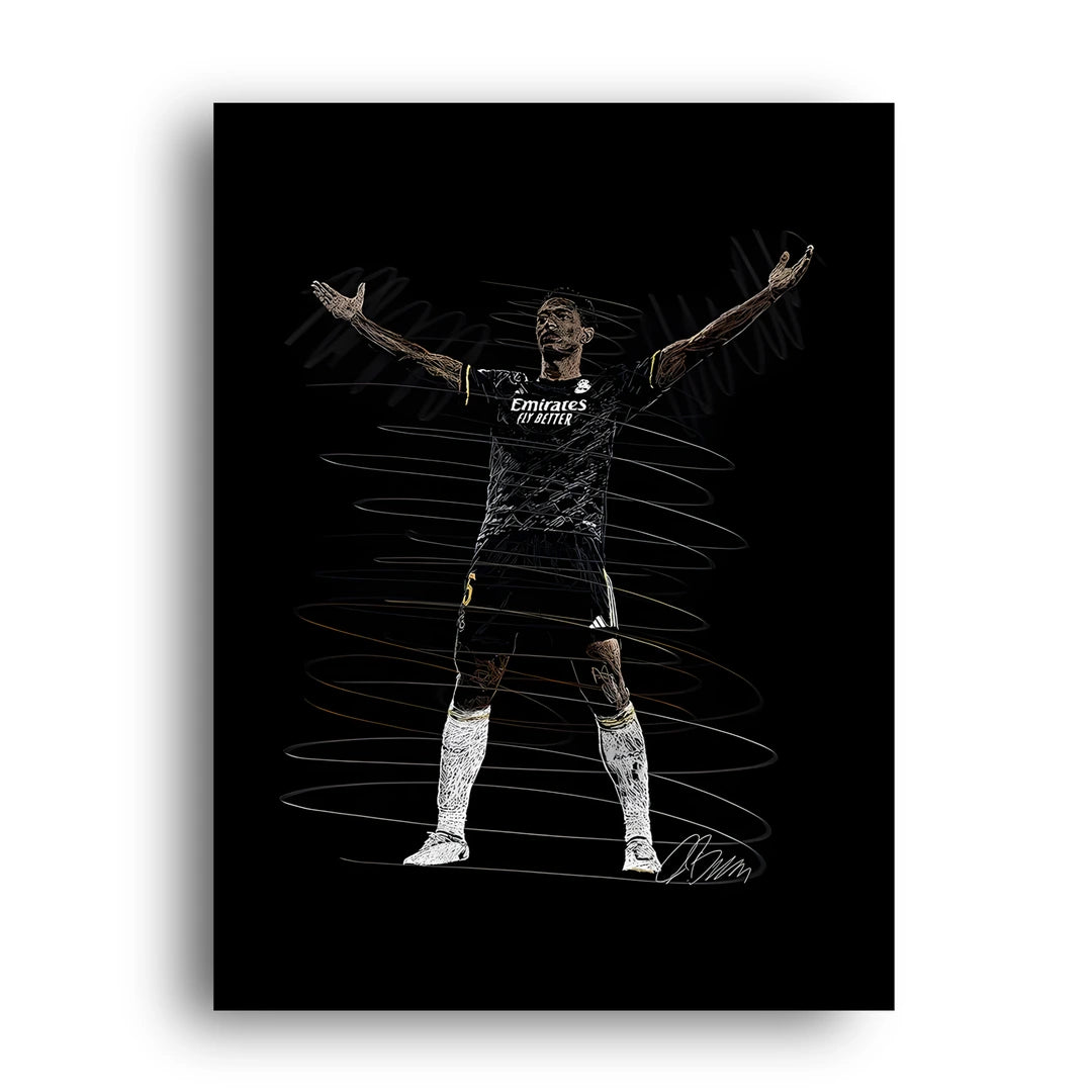 Madrid Night Kit football legend poster unframed 350gsm paper