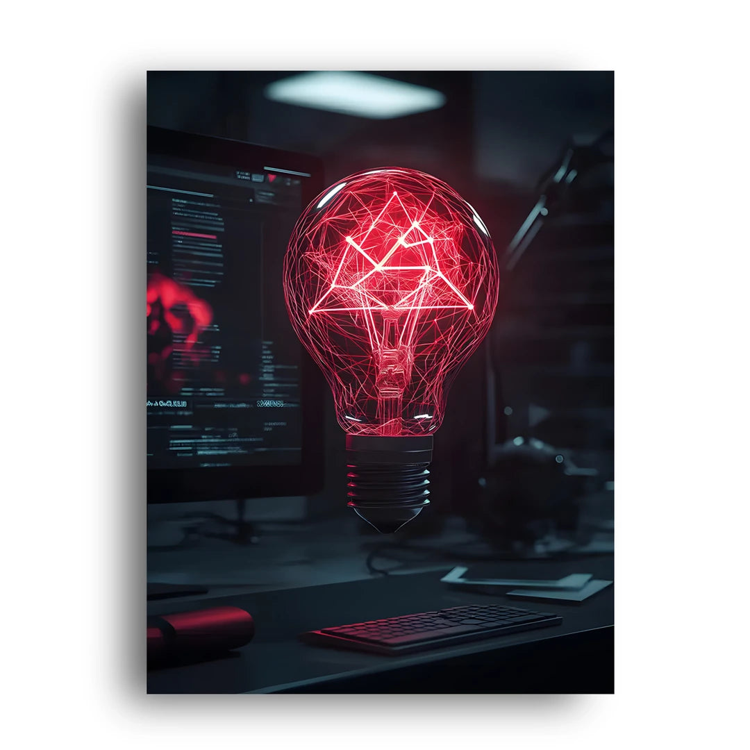 Neon Idea art poster unframed 350gsm paper