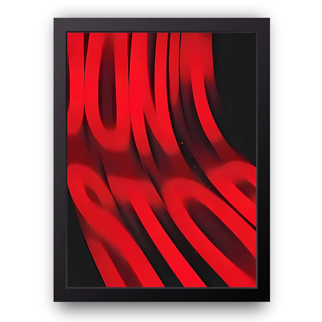 Don't Stop abstract poster in black frame
