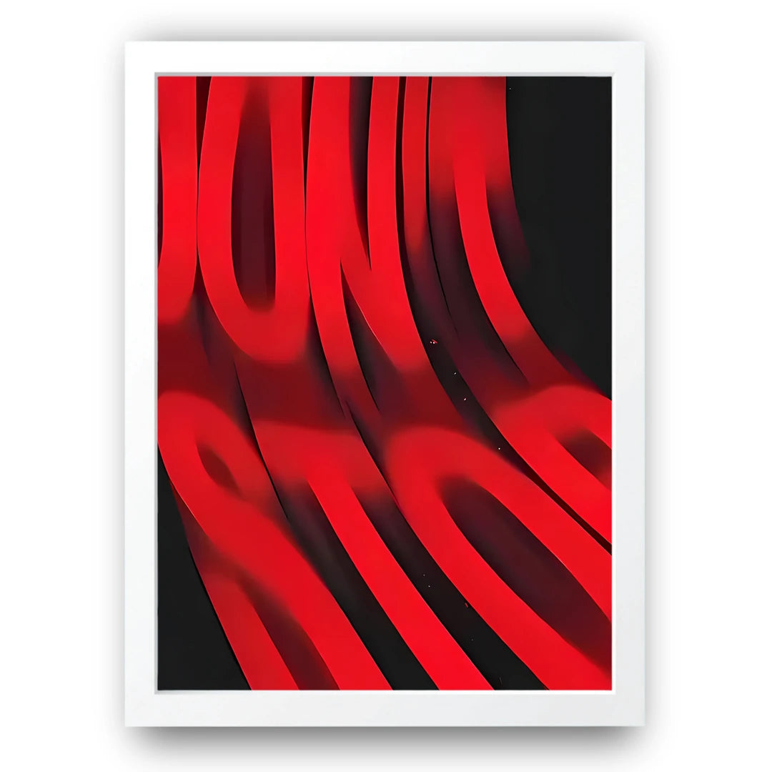 Don't Stop abstract poster in white frame